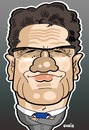 Cartoon: Fabio Capello (small) by Ca11an tagged fabio capello england manager caricatures world cup legends book soccer football italy