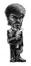 Cartoon: Samuel L Jackson  Pulp Fiction (small) by r8r tagged samuel,jackson,pulp,fiction,caricature,portrait