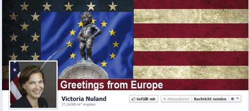 Cartoon: Greetings from Europe (medium) by Paparazzi001 tagged nuland,victoria