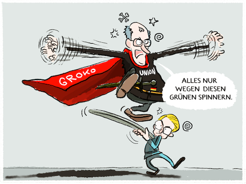 Cartoon: Am Wackeln... (medium) by markus-grolik tagged merz,cdu,csu,spd,groko,kanzler,schuldenbremse,demokratie,wahlen,wahlluegen,gruene,bundestag,grundgesetzaenderung,finanzpaket,stimmen,deutschland,soeder,bashing,merz,cdu,csu,spd,groko,kanzler,schuldenbremse,demokratie,wahlen,wahlluegen,gruene,bundestag,grundgesetzaenderung,finanzpaket,stimmen,deutschland,soeder,bashing