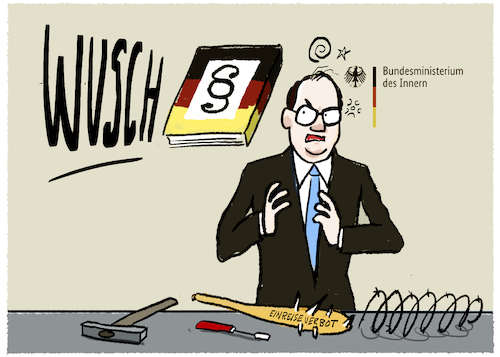 Cartoon: Dobrindt... (medium) by markus-grolik tagged innenminister,alexander,dobrindt,grenzkontrollen,zurueckweisungen,dublinverordnung,asyl,deutschland,eu,europa,bundespolizei,ausnahmezustand,innenminister,alexander,dobrindt,grenzkontrollen,zurueckweisungen,dublinverordnung,asyl,deutschland,eu,europa,bundespolizei,ausnahmezustand