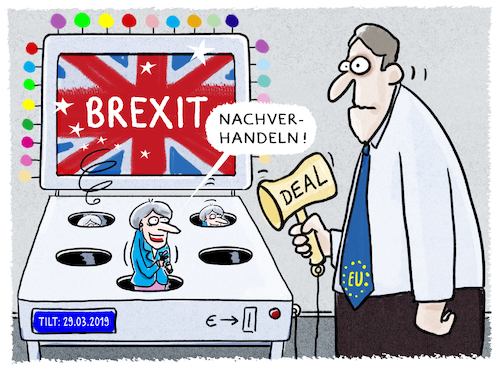 Cartoon: ..Endlosschleife... (medium) by markus-grolik tagged london,europa,deal,brexit,may,englan,irland,nordirland,grossbritannientheresa,brüssel,backstop,london,europa,deal,brexit,may,englan,irland,nordirland,grossbritannientheresa,brüssel,backstop