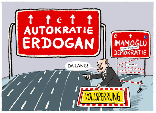 Cartoon: Erdogan... (medium) by markus-grolik tagged ekrem,imamoglu,erdogan,türkei,oppositionspolitiker,presse,demokratie,autokratie,korruption,istanbul,proteste,demonstrationen,pkk,chp,ekrem,imamoglu,erdogan,türkei,oppositionspolitiker,presse,demokratie,autokratie,korruption,istanbul,proteste,demonstrationen,pkk,chp