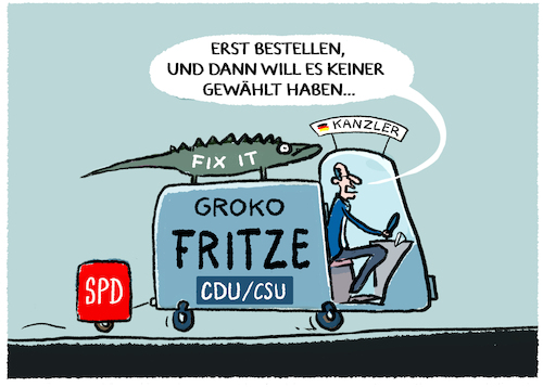 Im Groko-Mobil...