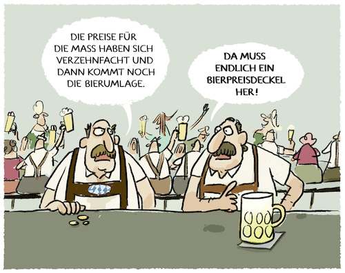 Cartoon: Inflationsmass... (medium) by markus-grolik tagged bierpreis,inflation,bier,wiesn,bierumlage,bierpreisdeckel,bayern,oktoberfest,muenchen,bierpreis,inflation,bier,wiesn,bierumlage,bierpreisdeckel,bayern,oktoberfest,muenchen