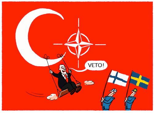 Cartoon: Nato als Erdogans Spielwiese (medium) by markus-grolik tagged nato,schweden,finnland,mitgliedsantrag,mitgliedschaft,tuerkei,veto,erdogan,russland,putin,ukraine,krieg,natoosterweiterung,miltär,nato,schweden,finnland,mitgliedsantrag,mitgliedschaft,tuerkei,veto,erdogan,russland,putin,ukraine,krieg,natoosterweiterung,miltär