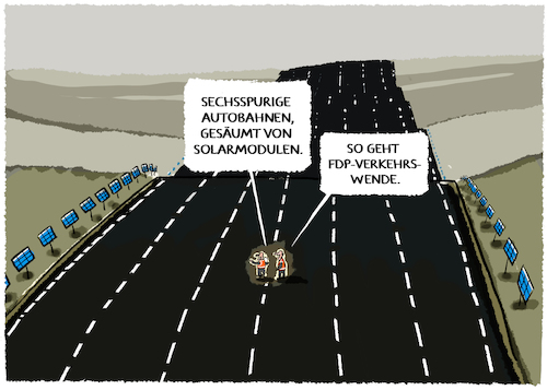 Cartoon: Nix neues vom Verkehrssektor (medium) by markus-grolik tagged verkehrssektor,wissing,verkehrswende,auto,autobahn,ausbau,deutschland,ampel,klimaziele,spd,gruene,klimawandel,co2,verkehrssektor,wissing,verkehrswende,auto,autobahn,ausbau,deutschland,ampel,klimaziele,spd,gruene,klimawandel,co2