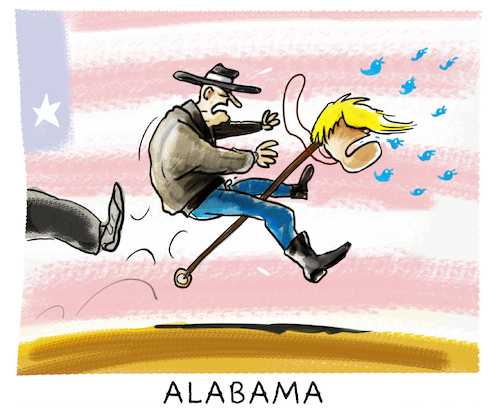 Cartoon: ...Roy Moore... (medium) by markus-grolik tagged roy,moore,usa,alabama,donald,trump,republikaner,senatoren,amerika,us,roy,moore,usa,alabama,donald,trump,republikaner,senatoren,amerika,us