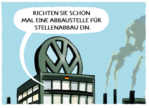 Cartoon: VW-Krise... (medium) by markus-grolik tagged vw,elektroauto,deutschland,auto,autobauer,stellenabbau,kuendigingen,arbeitsplaetze,wirtschaft,ampel,krise,vw,elektroauto,deutschland,auto,autobauer,stellenabbau,kuendigingen,arbeitsplaetze,wirtschaft,ampel,krise