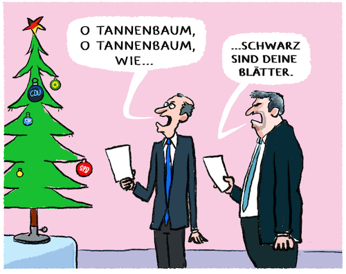 Cartoon: Weihnachten bei Merz und Söder (medium) by markus-grolik tagged union,cdu,csu,soeder,bayern,merz,neuwahlen,deutschland,koalition,koalitionsoption,buendnis,gruene,habeck,spd,groko,tannenbaum,weihnachten,union,cdu,csu,soeder,bayern,merz,neuwahlen,deutschland,koalition,koalitionsoption,buendnis,gruene,habeck,spd,groko,tannenbaum,weihnachten