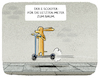Cartoon: ... (small) by markus-grolik tagged escooter scooter unfall unfallgefahr unfallrisiko baum arbeitsplatz bewegung fussgaenger hund verkehrswende scheuer faul faulheit ersatz bewegungsmangel