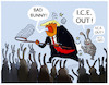 Cartoon: Bad Bunny... (small) by markus-grolik tagged bad,bunny,grammy,usa,trump,ice,maga,einwanderungsbehoerde,widerstand,football,super,bowl