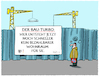 Cartoon: Bau-Turbo (small) by markus-grolik tagged turbo,booster,beschleunigung,tempo,wahlversprechen,sozialer,wohnungsbau,bundesregierung,bauprojekte,bebauungsplaene,bundesbauministerin,verena,hubertz,leerstand,gewerbeflaechen,bueros,investoren,immobilien,bundesbauministerium