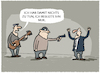 Cartoon: Begleitung... (small) by markus-grolik tagged begleitung,crime,verbrechen,musik,überfall,komplizen