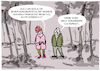 Cartoon: Der Wald wird zum Klimaproblem.. (small) by markus-grolik tagged wald,bundeswaldinventur,co2,klimawandel,klima,wälder,forst,trockenheit,schädlinge,baum,bäume