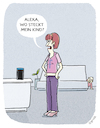 Cartoon: ...Erziehung... (small) by markus-grolik tagged amazon,alexa,erziehung,mutter,kind,eltern,smart,home