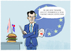 Cartoon: Macrons Chinapolitik... (small) by markus-grolik tagged macron,frankreich,china,europa,peking,usa,biden,taiwan,ukraine,krieg,voelkerrecht,weltordnung,systeme