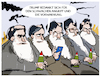 Cartoon: Reaktion aus Washington... (small) by markus-grolik tagged trump,usa,angriff,naher,osten,eskalation,atomanlagen,iran,tarnkappenbomber,atombombe,atomfabrik,fordo,bunker,gegenangriff,mullah,regime