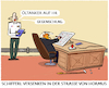 Cartoon: Strasse von Hormus (small) by markus-grolik tagged strasse,von,hormus,usa,us,trump,iran,krieg,oel,oelhandel,dohnen,minen,tanker,oeltanker,militaer