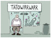Cartoon: Tattoo me (small) by markus-grolik tagged tattoo,tätowieren,tätowierer,einhorn,totenkopf,steatement,hautkrankheiten,haut,mode,zeitgeist,trend