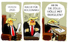 Cartoon: Trump und Bolsonaro... (small) by markus-grolik tagged trump,zoelle,hexenjagd,ex,praesident,jair,bolsonaro,usa,brasilien,zollpolitik,handelskrieg,brics,staaten,china
