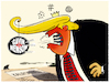 Cartoon: Trump versus Gavin Newsom... (small) by markus-grolik tagged gavin,newsom,armee,nationalgarde,praesident,trump,ice,abschiebung,usa,los,angeles,buergerkrieg,kalifornien,proteste,westkueste,abschiebungspolitik,regierung,eskalation