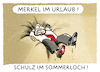Cartoon: Wahlkämpfer (small) by markus-grolik tagged spd,cdu,merkel,angela,martin,schulz,wahlkampf,kanzler,berlin