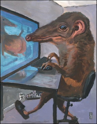 Cartoon: taming the shrew (medium) by greg hergert tagged hibernation,shrews