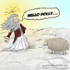 Cartoon: RIP Dolly (small) by Mandor tagged hello,dolly,sheep,clone