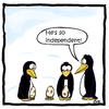 Cartoon: independent (small) by fricke tagged penguin,cartoon,fricke,funny