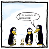 Cartoon: Selbständigkeit (small) by fricke tagged pinguin,fricke,cartoon,crazytimes
