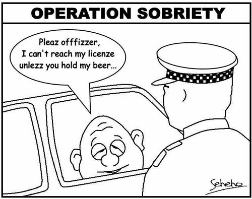 Cartoon: LOADED (medium) by Thamalakane tagged dui,drunk,driver,police