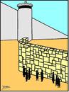 Cartoon: Jerusalem - city of walls (small) by Thamalakane tagged jerusalem,wailing,wall,westbank,barrier