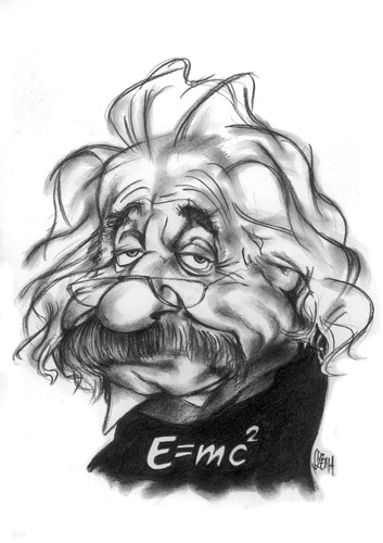 Cartoon: Einstein (medium) by Szena tagged scientists,physicists,einstein,caricatur