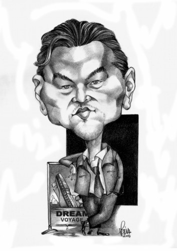 Cartoon: Leonardo diCaprio (medium) by Szena tagged american,actor,and,film,producer,titanic,move