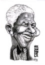 Cartoon: Nelson Mandela (small) by Szena tagged süd afrika apartheid nelson mandela caricatur