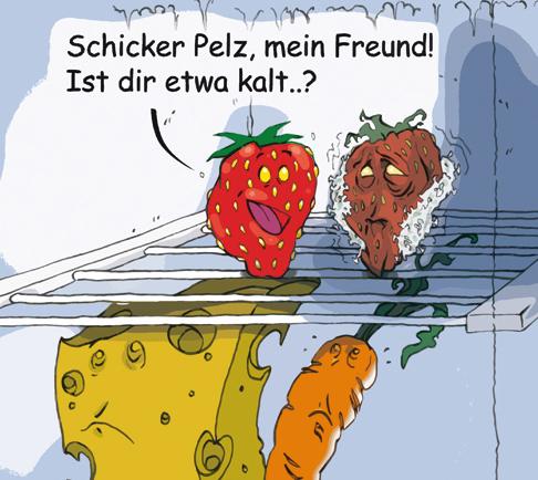 Cartoon: Neulich im Kühlschrank (medium) by Lemmy Danger tagged kühlschrank,fridge,refrigerator,strawberry,erdbeere,cold