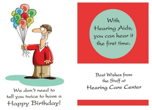 Cartoon: Birthday Card 2015 (medium) by Ears and Hearing Humor tagged hearingaid,hardofhearing,hearing,hearingloss,birthday