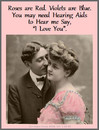 Cartoon: Valentine for Hard of Hearing (small) by Hearing Care Humor tagged hearing,aid,valentine,poem,love