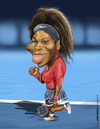 Cartoon: Serena Williams (small) by jaime ortega tagged serena,williams