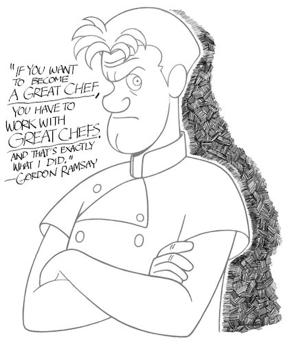 Cartoon: Gordon Ramsay (medium) by BDTXIII tagged bdtxiii