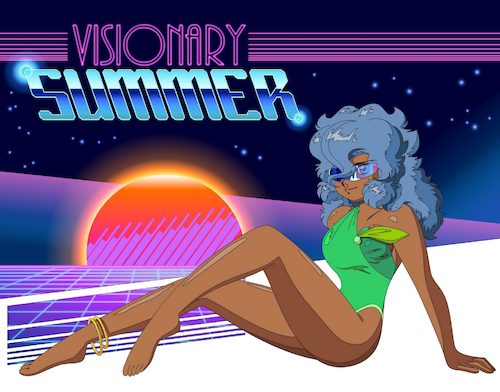 Cartoon: Retro Girl Melyona Summer 001 (medium) by BDTXIII tagged retrogirlmelyona