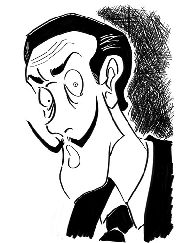 Cartoon: Salvador Dali Caricature (medium) by BDTXIII tagged salvador,dali