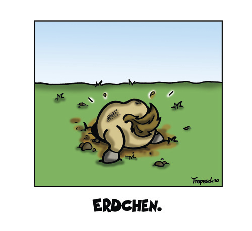 Cartoon: Erdchen (medium) by Marcus Trepesch tagged horses,cartoon,animals,german,nonsense