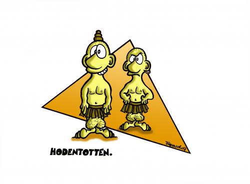 Cartoon: Hodentotten (medium) by Marcus Trepesch tagged cartoon