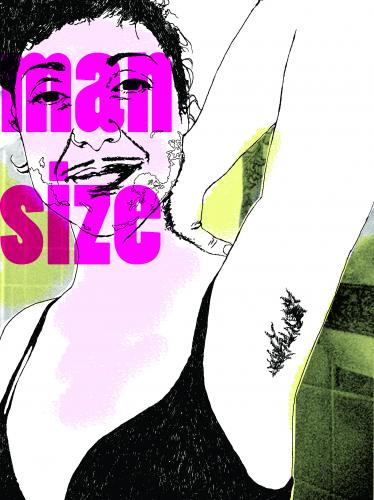 Cartoon: mansize (medium) by illustrami tagged männlich,weiblich,dazwischen