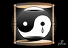 Cartoon: yin yang (small) by Tonho tagged yin,yang,hourglass,time