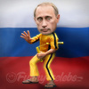 Cartoon: Vladimir Putin (small) by funny-celebs tagged vladimir,putin,russia,moscow,ukraine,crisis,martial,art