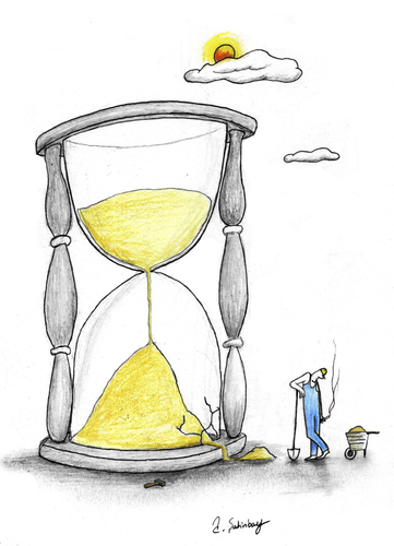 Cartoon: time evaluation (medium) by aytrshnby tagged time,evaluation