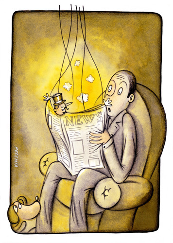 Cartoon: Fantasy News (medium) by Pecchia tagged pecchia,humour,cartoon